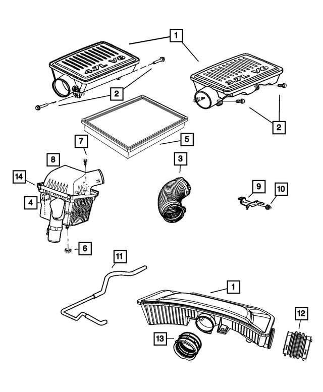 Make Up Air Hose - Mopar (53013884AB)