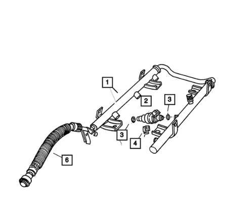 Fuel Injector O Ring Kit - Mopar (4897125AA)