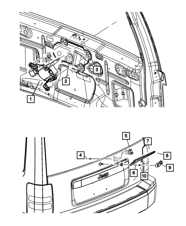 Rear Wiper Blade - Mopar (68034342AA)