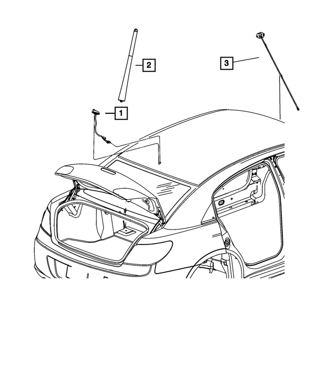 Antenna Mast - Mopar (5064710AA)