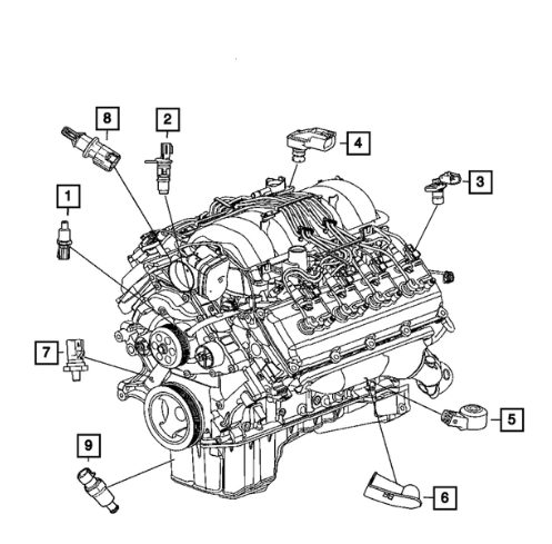 Knock Sensor - Mopar (5033316AB)