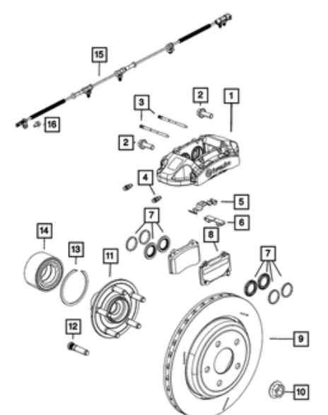 Brake Pads - Mopar (68144432AA)