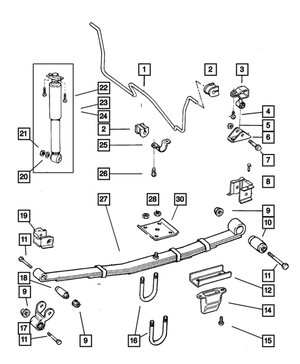 Spring Bushing - Mopar (52000504)