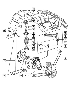 Control Arm Bushing - Mopar (52088425)