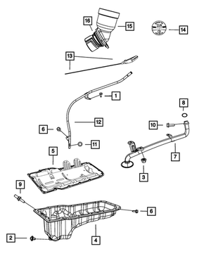 Oil Pan Gasket - Mopar (53020675AE)