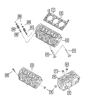 Cylinder Head Gasket, Left - Mopar (4666033AB)