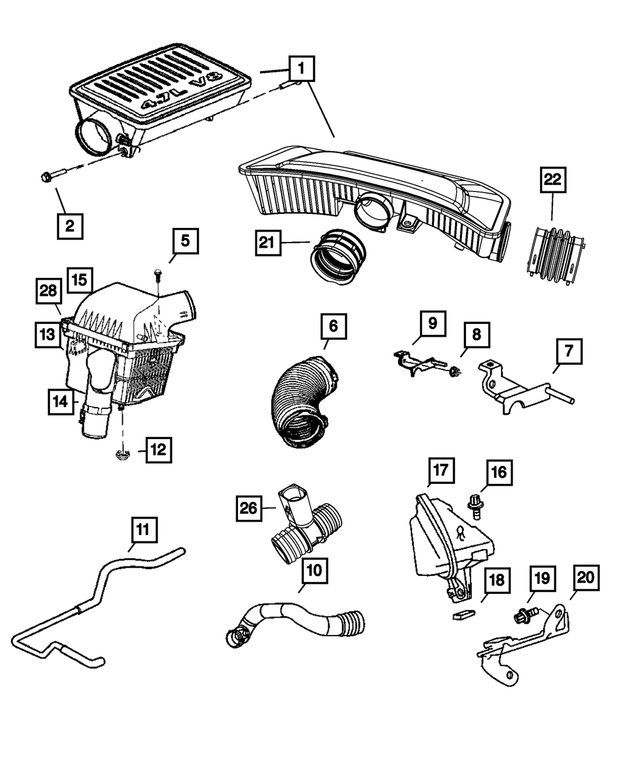 Make Up Air Hose - Mopar (53013759AB)