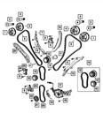 Timing Chain Guide, Secondary, Right Side - Mopar (5047791AA)