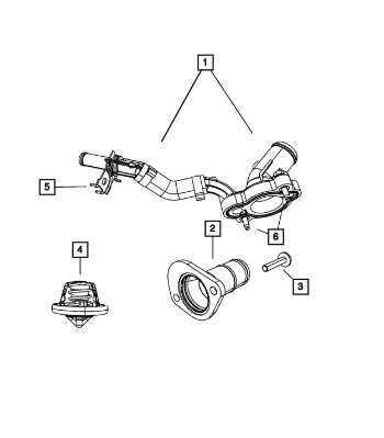 Thermostat Housing - Mopar (68273161AA)