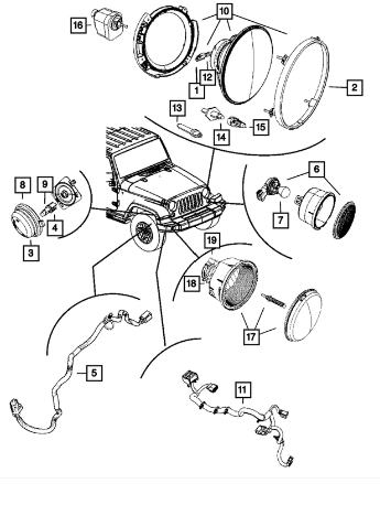 Side Repeater Lamp, Right - Mopar (55077894AD)