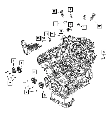 Crankshaft Position Sensor - Mopar (05149167AF)