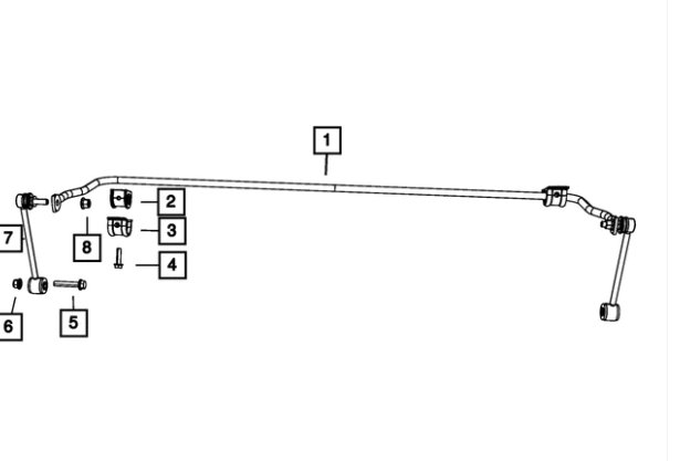 Stabilizer Bar Link Assembly - Mopar (52060011AB)