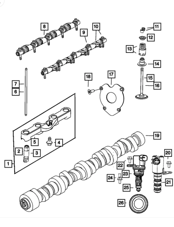 Complete Engine Piston Ring Set - Mopar (68078776AA)