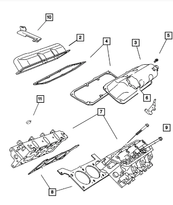 Cylinder Cover Gasket - Mopar (4648987AA)