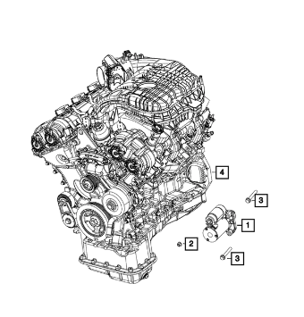 Engine Starter, Remanufactured - Mopar (56029852AB)