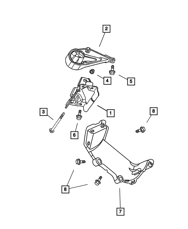 Transmission Mount - Mopar (52058996)