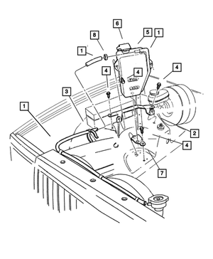 Coolant Reserve Tank - Mopar (52027984)