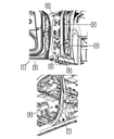 Door Hinge, Left - Mopar (55113665AI)