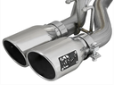 aFe Power Rebel Series 2.5&quot; Dual Exit Center Cat-Back Exhaust in Stainless Steel for 07-18 Jeep Wrangler JK Unlimited 4 Door