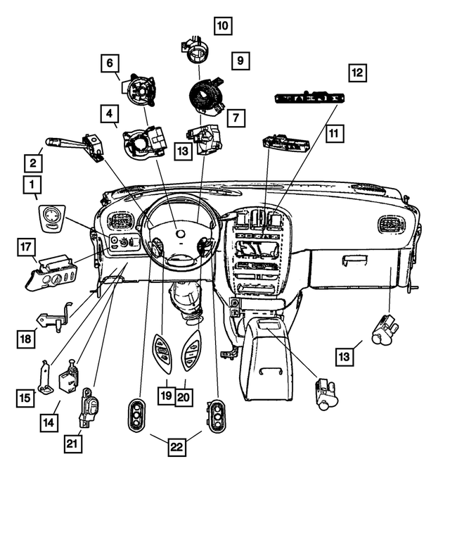 Ignition Switch - Mopar (4685719AI)