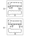 Valve Cover Gasket, Left - Mopar (53021843AA)