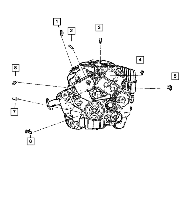 Detonation Sensor - Mopar (4606093AF)