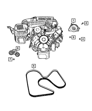 Belt Tensioner - Mopar (53030958AG)