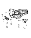 Transmission Support Bracket And Insulator - Mopar (52125450AC)