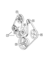 Power Steering Pump Pulley - Mopar (53013688AB)