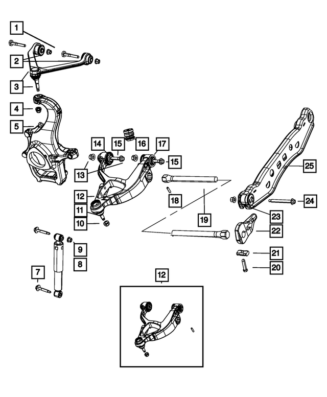 Upper Control Arm - Mopar (52106577AI)