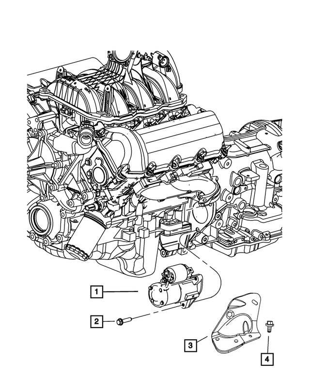 Engine Starter - Mopar (4801854AA)