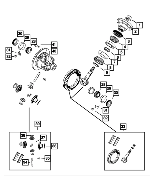 Drive Pinion Bearing, Front - Mopar (2070316)