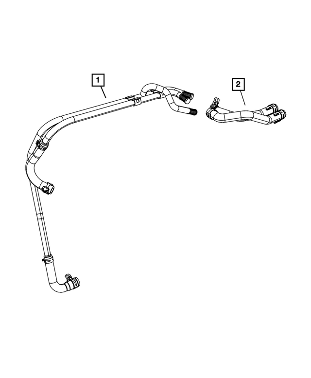 Heater Core Jumper Hose - Mopar (55111446AC)