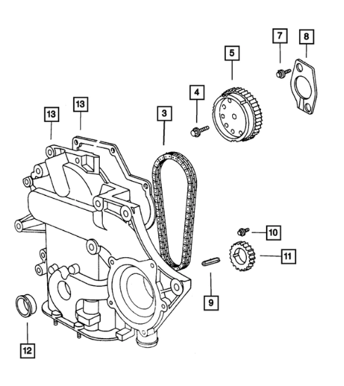 Front Main Crankshaft Seal - Mopar (4792317AB)