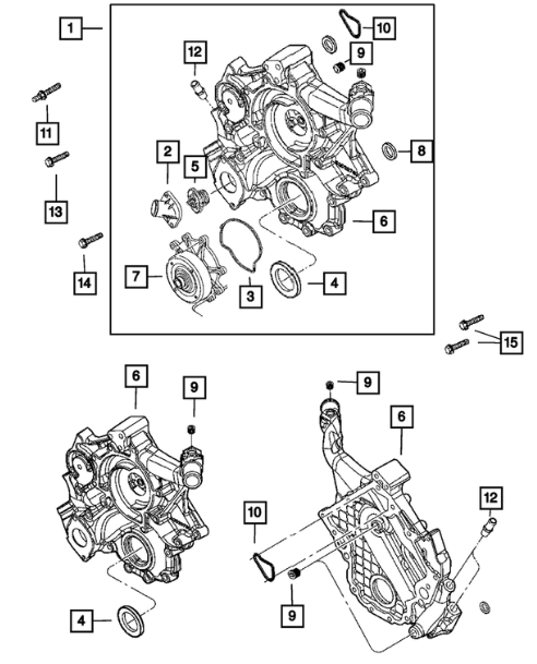 Chain Case Cover Gasket - Mopar (53021226AA)