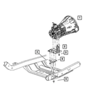 Transmission Mount - Mopar (52058551AB)