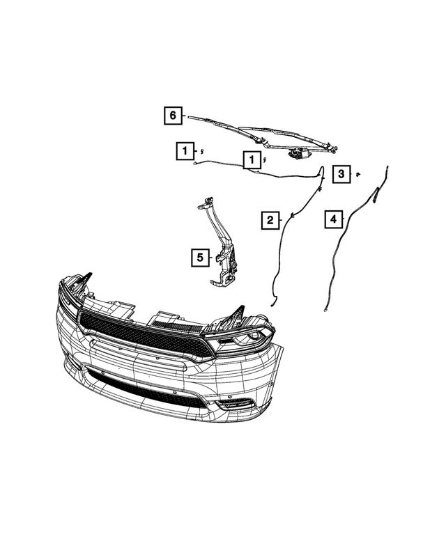 Windshield Washer Nozzle - Mopar (68269108AA)