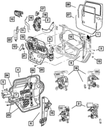 Front Door Window Regulator, Left - Mopar (68014949AA)