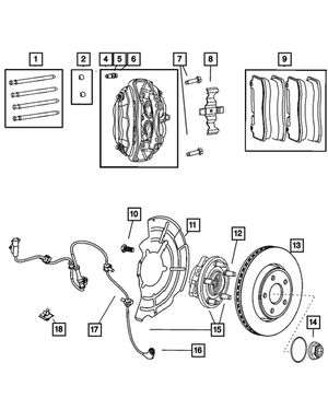 Brake Pads - Mopar (68002193AA)