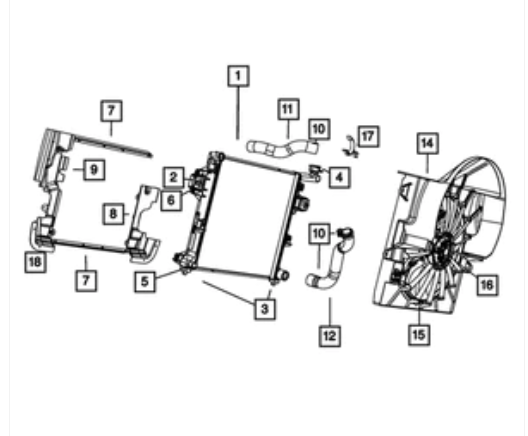 Engine Cooling Radiator - Mopar (55116849AC)