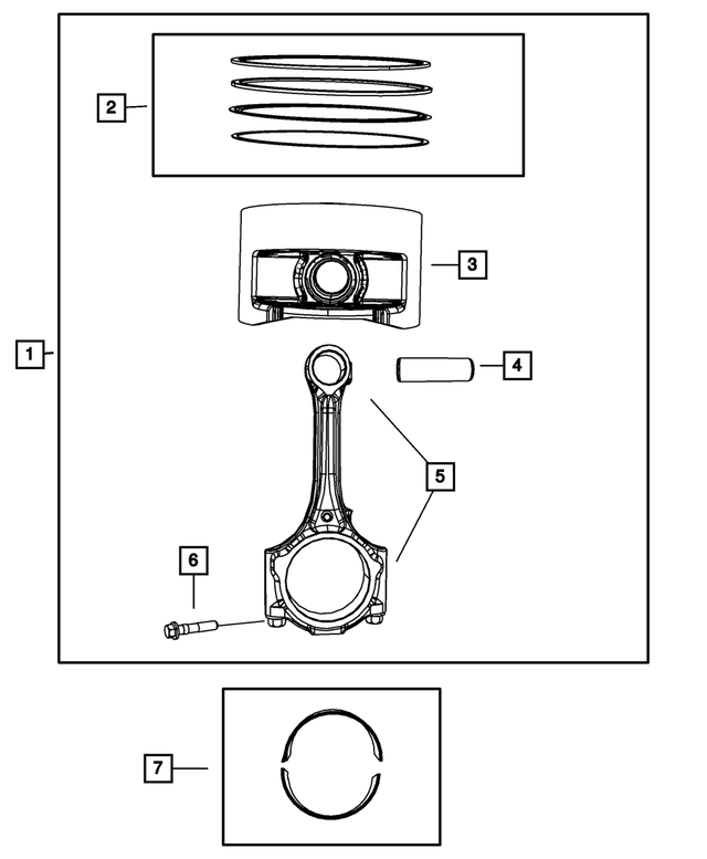 Piston Ring Package - Mopar (68001386AA)