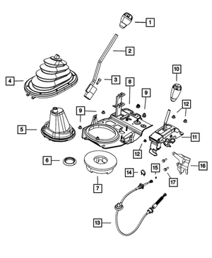 Transfer Case Shift Cable - Mopar (52126222AE)