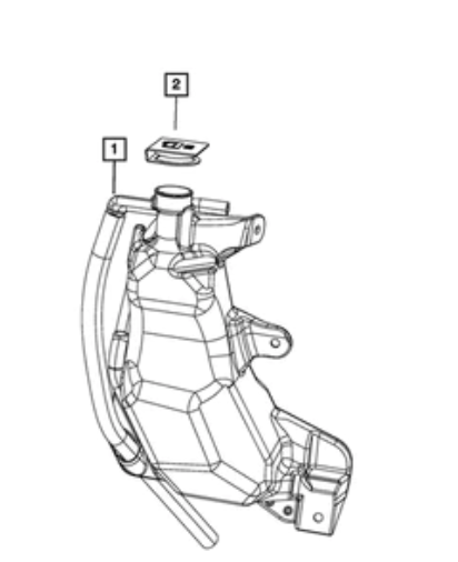 Coolant Recovery Bottle Cap - Mopar (5156130AA)