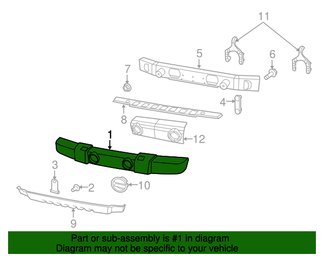 COVER BUMPER FRONT JK