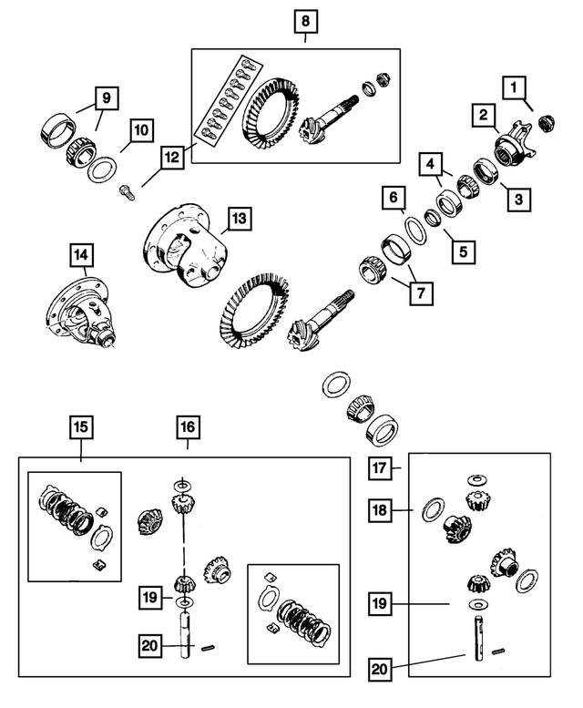 BEARING DRIVE PINION REAR