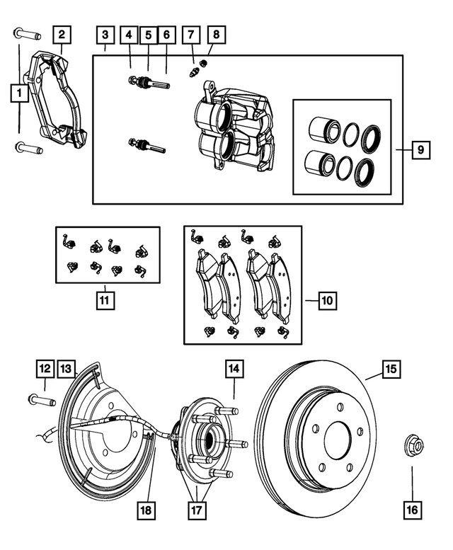 W PAD KIT FRONT D