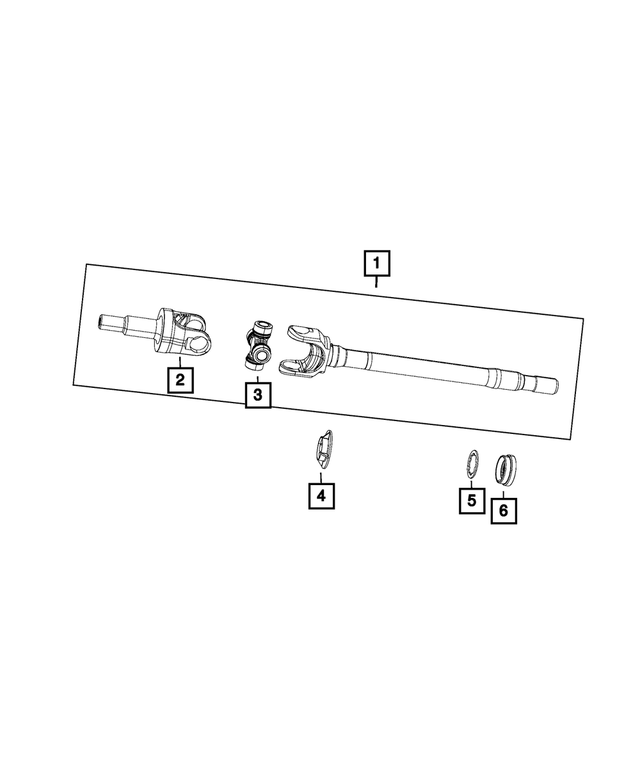 SHAFT AXLE JK