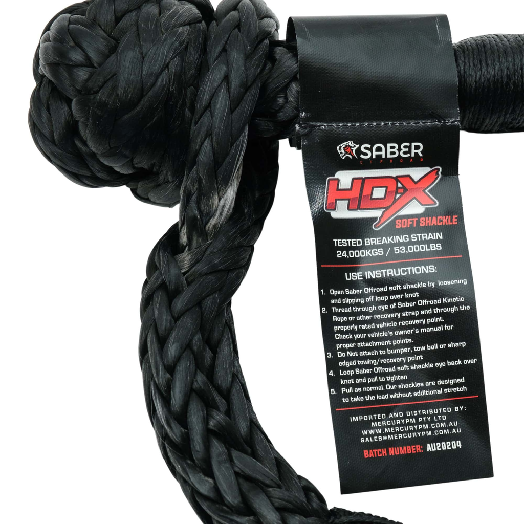 24,000KG HDX Technora Bound Soft Shackle