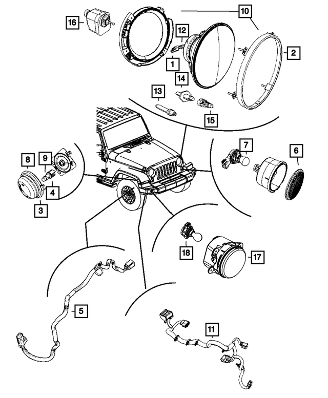 Park And Turn Signal Lamp, Right - Mopar (55077884AD)