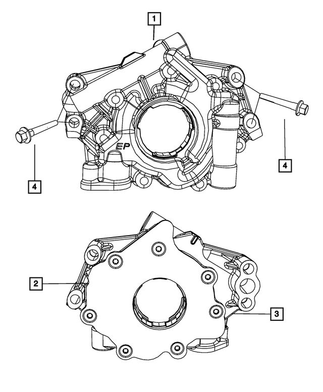 Engine Oil Pump - Mopar (53021622AF)